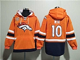 Men's Denver Broncos #10 Bo Nix Orange Ageless Must-Have Lace-Up Pullover Hoodie,baseball caps,new era cap wholesale,wholesale hats